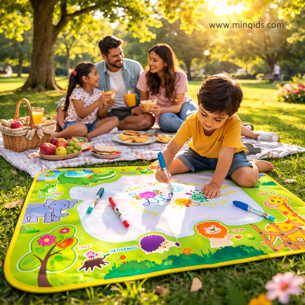 Water Drawing Mat With Magic Reusable Pens