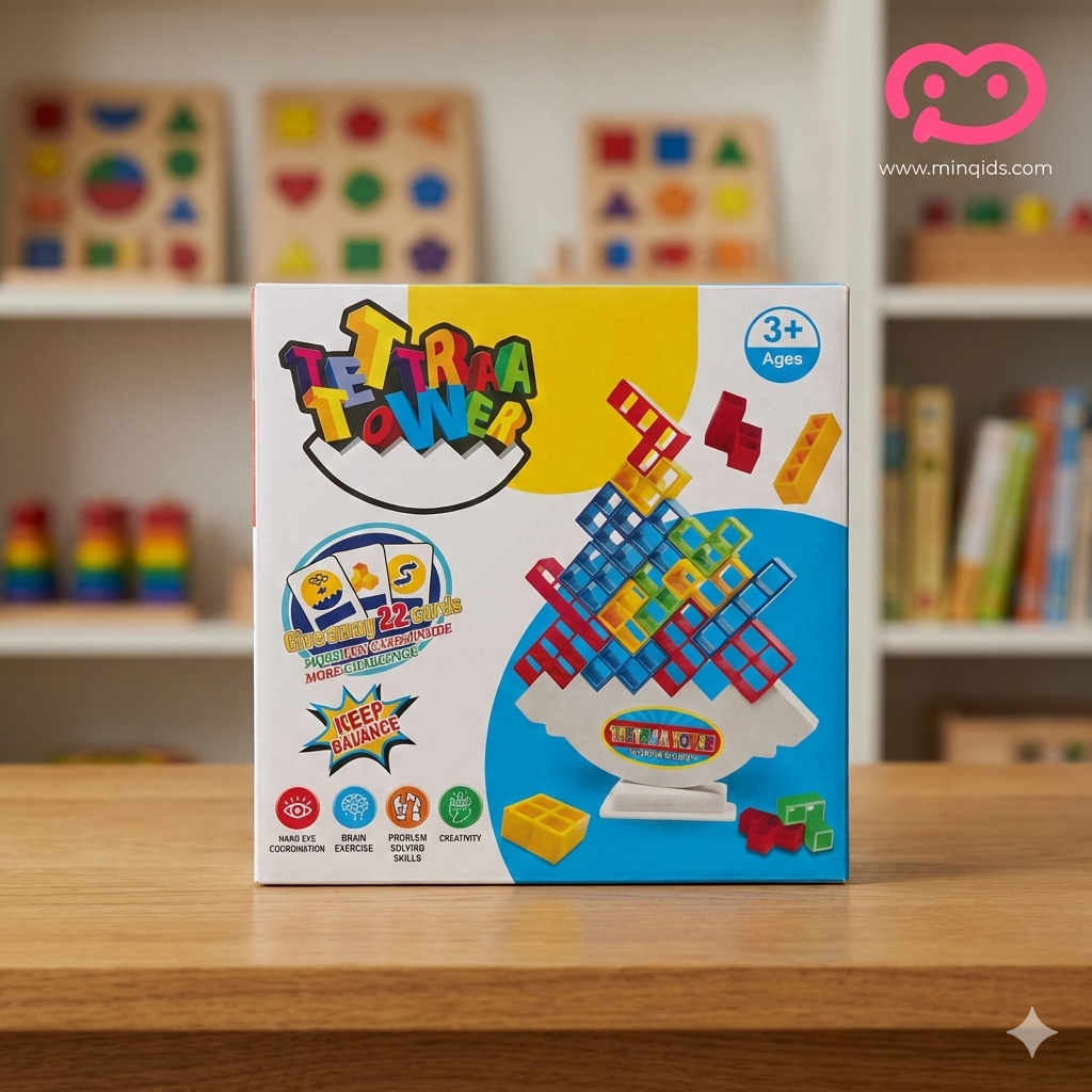 Tetra Tower Balance Blocks Game – Brain Development & Problem-Solving Toy for Kids