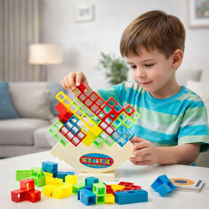 Tetra Tower Balance Blocks Game – Brain Development & Problem-Solving Toy for Kids