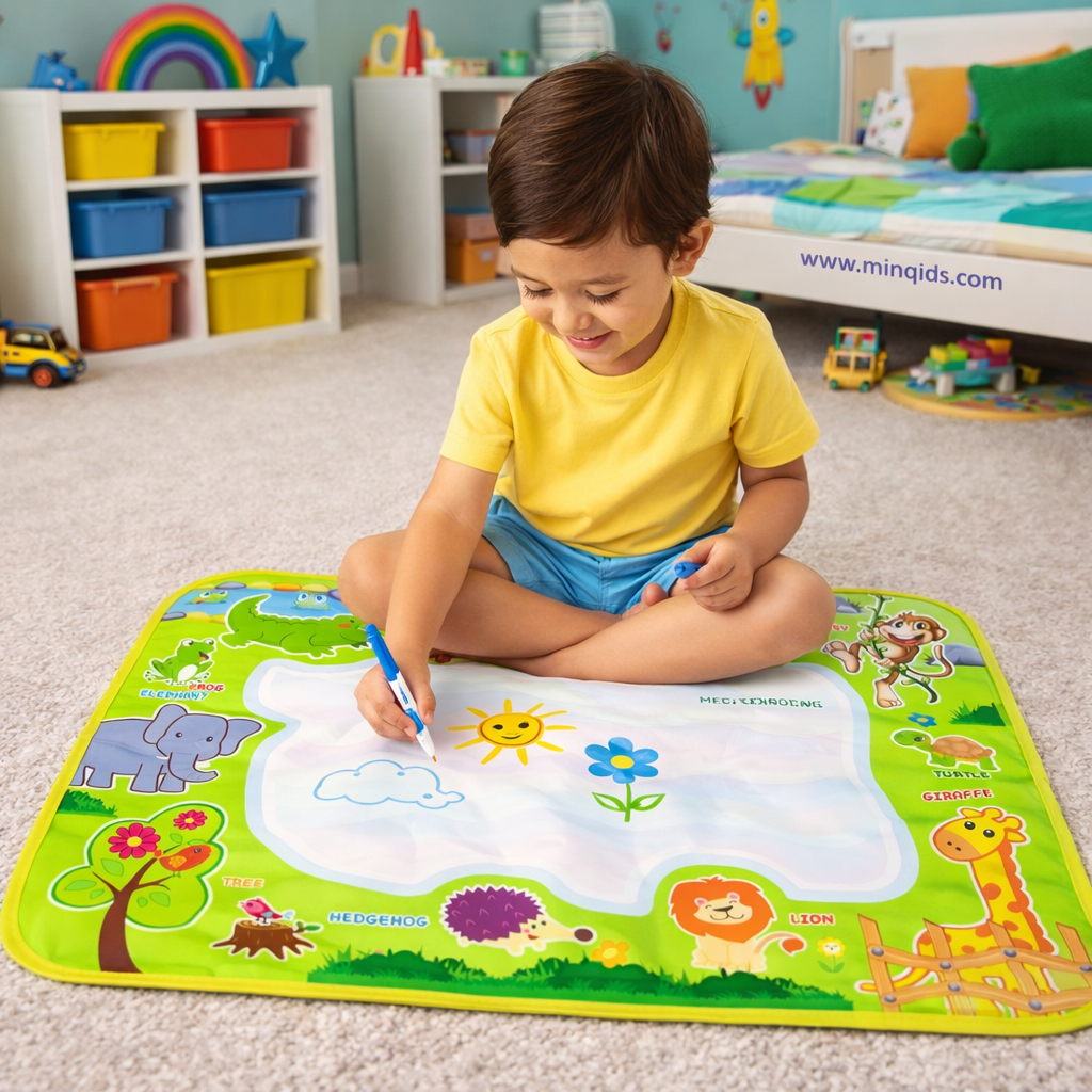 Water Drawing Mat With Magic Reusable Pens