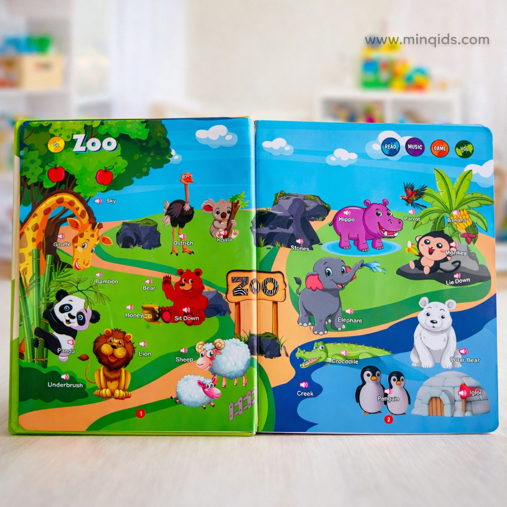 Learn & Play English Book – Interactive Educational Sound Book