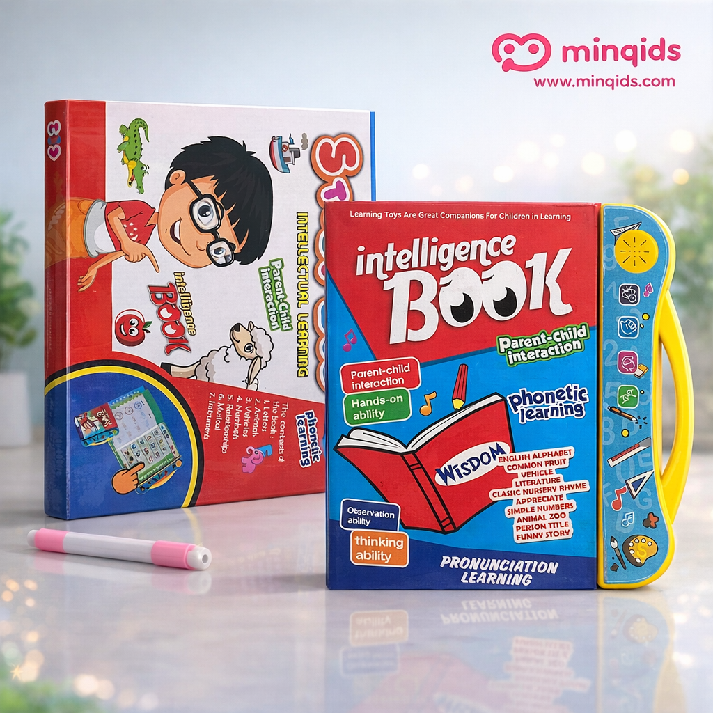 Learning Kit Combo – Intelligence Book + Tangram Wooden Puzzle + Memory Game for Kids