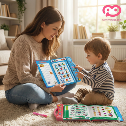 Learning Kit Combo – Intelligence Book + Tangram Wooden Puzzle + Memory Game for Kids