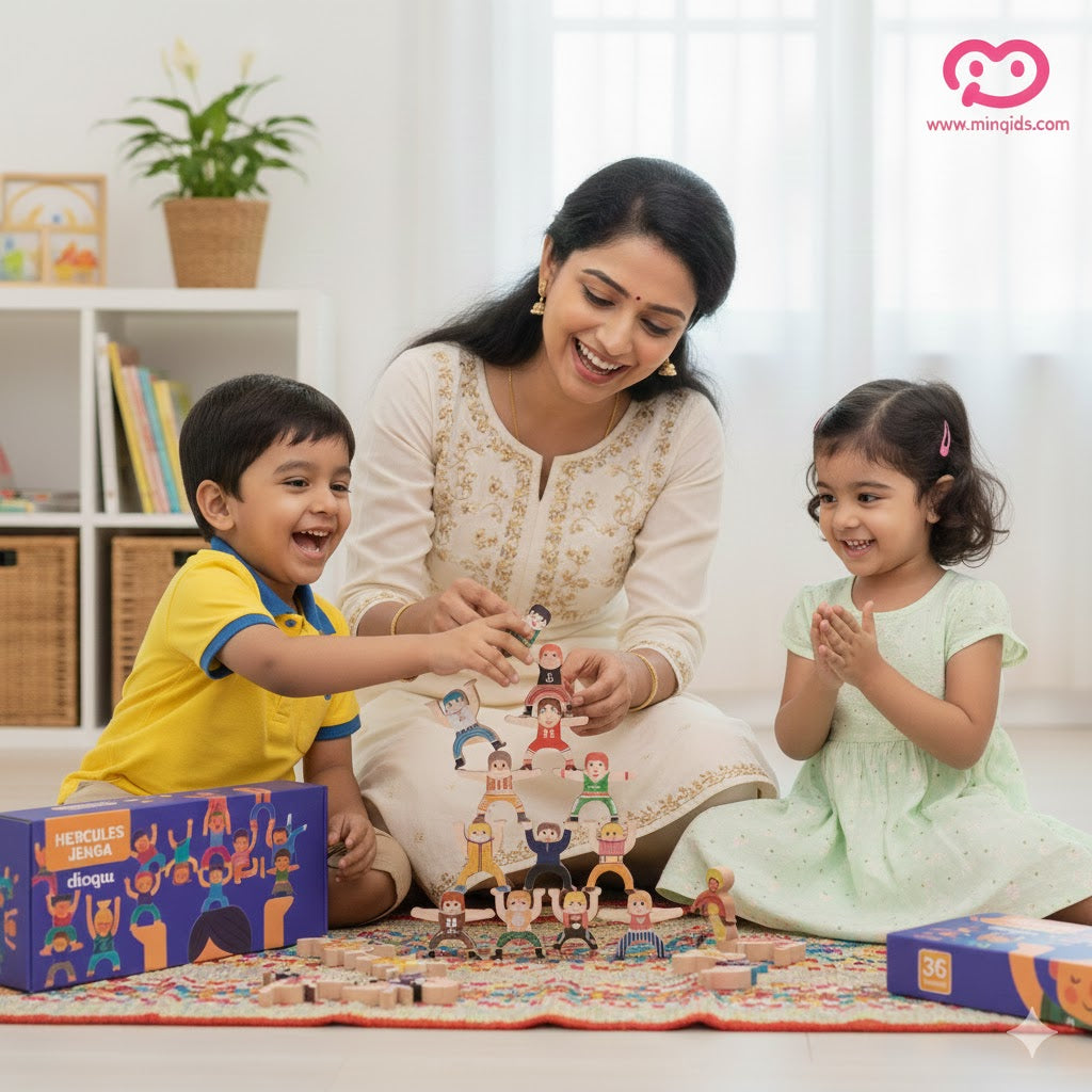 Hercules Human Balance Stacking Game | Premium Quality Wooden Toy