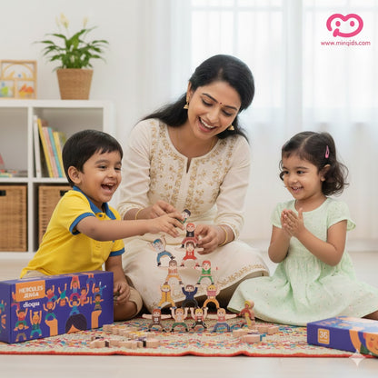 Hercules Human Balance Stacking Game | Premium Quality Wooden Toy