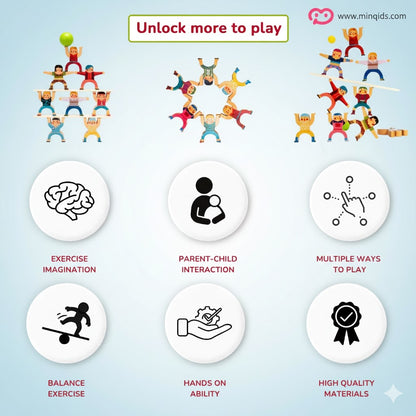 Hercules Human Balance Stacking Game | Premium Quality Wooden Toy