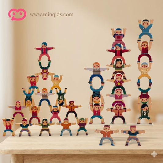 Hercules Human Balance Stacking Game | Premium Quality Wooden Toy